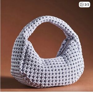 💕SPOTLIGHT💕NWOT Anthropologie Inez Lilac Lavender Knotted Shoulder Bag